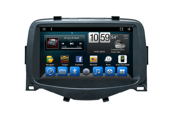 China Multimedia Car Navigation System , Android 8.1 Radio Head Unit For Toyota Aygo supplier