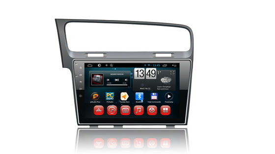 China 10 Inch Touch Screen Android 4.4 Gps Radio , Vw Golf 7 Gps Navigation System supplier